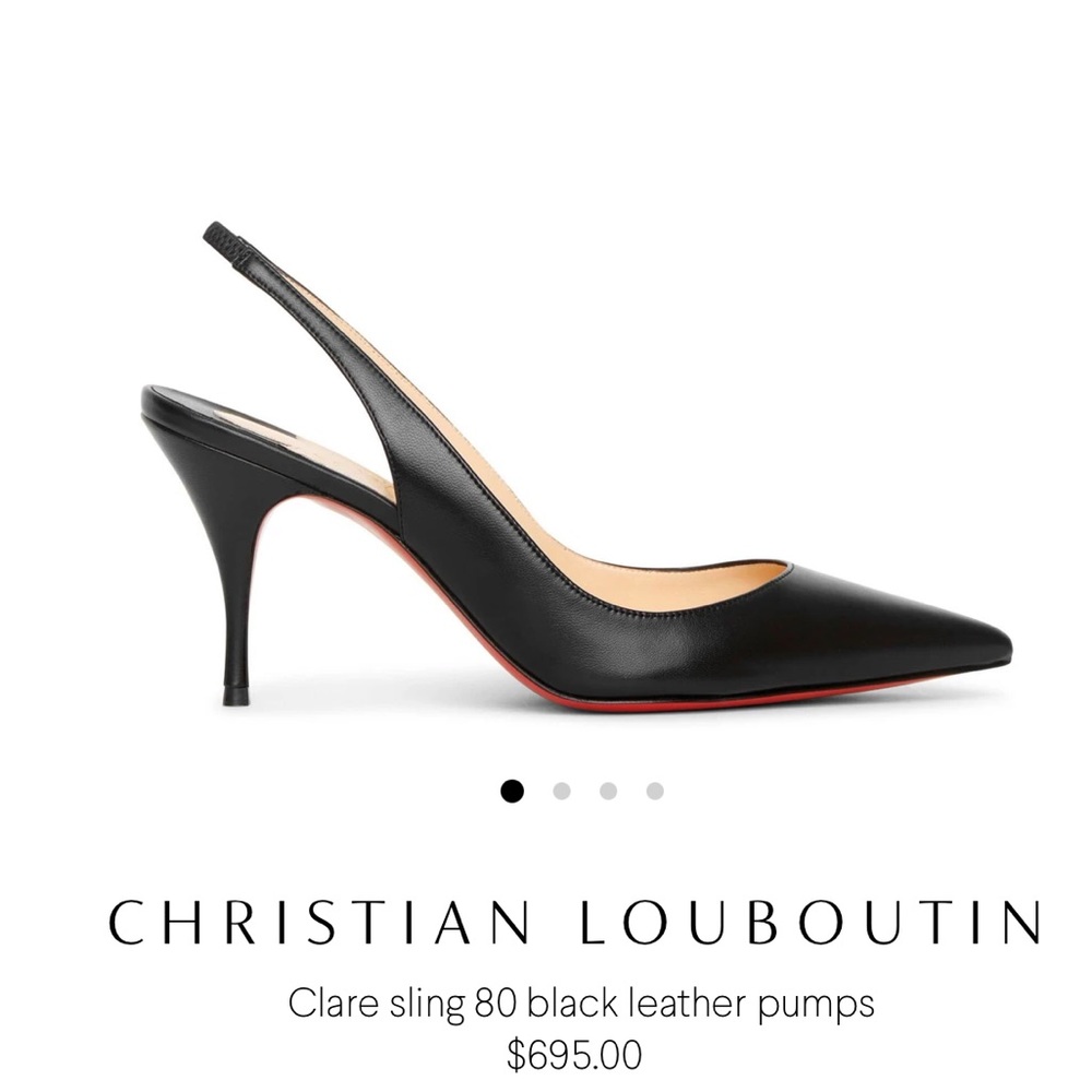 CHRISTIAN LOUBOUTIN CLARE 80 SLING PUMP 36 BNIB